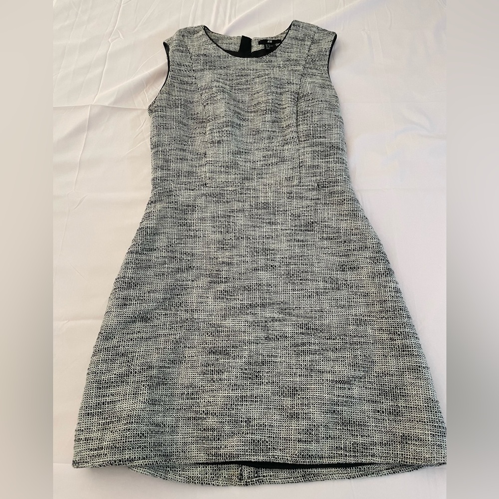 Black and white mini dress